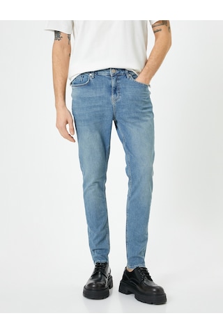 4sam40075nd Koton Erkek Jean Pantolon Açık İndigo 24yy59002174 Y5905 İndigo