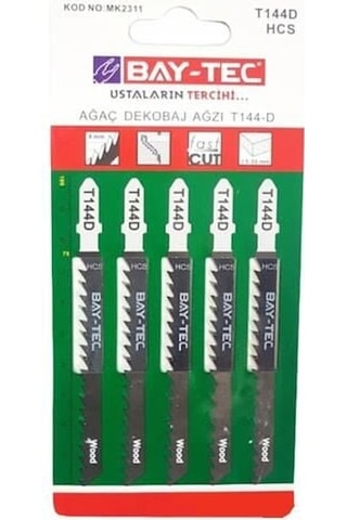 T 144 D Ahşap Dekupaj Testere Ağzı Baytek-5 Li Set