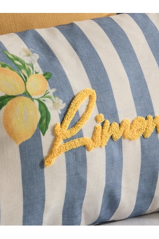 Limonetta 4'lü Kırlent Kılıf Seti Mavi
