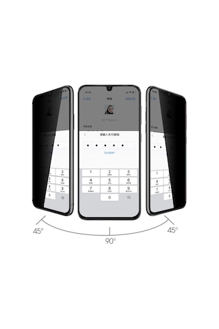 Zore Xiaomi Redmi 12c Hayalet Ekran Koruyucu Uyumlu Davin Privacy Seramik Kisama
