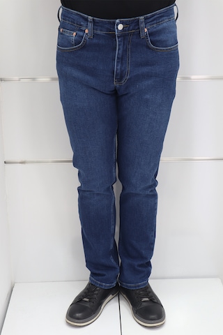 Denim Cartel Dmctekstil Erkek Normal Bel Dar Kesim Boru Paça Jean Pantolon Koyu Mavi
