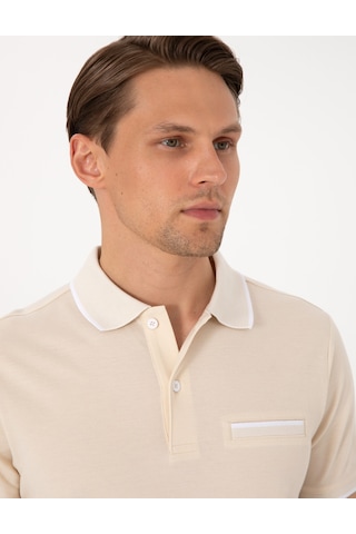 Pierre Cardin Erkek Bej Tişört 50307562-vr011 Bej