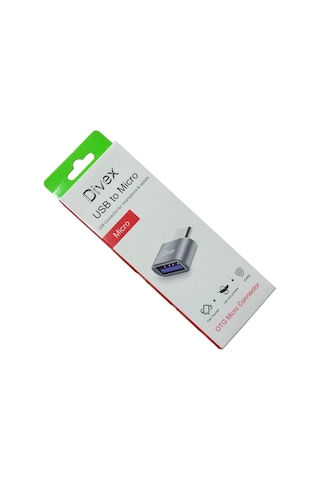 Divex Usb To Micro Otg Micro Konnektör Gri Do-180