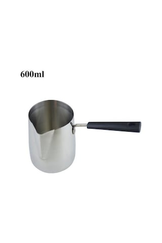 Paslanmaz Çelik Dıy Mum Balmumu Eritme Potası Sürahi Sabun Eriyik Süt Köpürtme 600ml