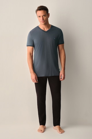Suwen Sheldon Erkek Modal Pijama Takımı Sh26704660325 Siyah