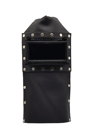 Mtweld Kaynakçı Baş Maskesi Deri Kapaklı Kaynak Maskesi