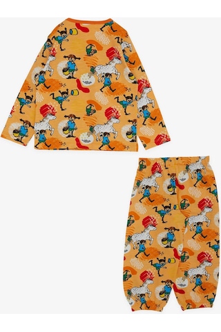 Breeze Girls & Boys Erkek Bebek Pijama Takımı Çılgın Kız Desenli 9 Ay-3 Yaş, Hardal Sarı-hardal Sarı Hardal Sarı