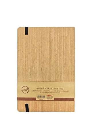 14x21 Spiralli Bambu Kapak Defter