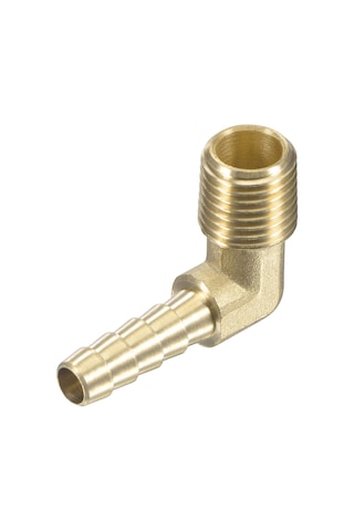 90 Derece Dirsek, Tüp Dirsek Dönüştürücü, 2pcs Pirinç Hortum Barb Bağlama Dirsek 1/8 - 1 İnç X 6 25mm Npt