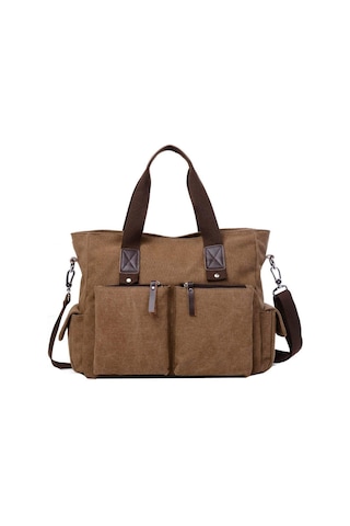 Dizüstü Bilgisayar Sırt Çantası Messenger Çantası Çok Fonksiyonlu Evrak Çantası Dizüstü Çantalı Çanta Çantası Çantası Okul Çantası Kahverengi Kahve