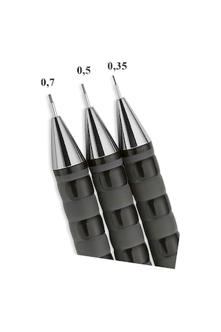0.3 / 3.5 Mm Tikky Uçlu Kalem Siyah Renk 1 Adet Siyah Versatil Kalem 0,3 Mm Mekanik Uçlu Kal