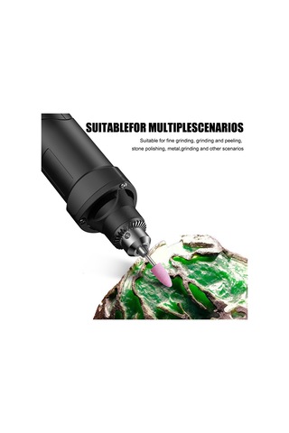 Yifomall 12 Adet 3mm Uç Çaplı Elektrikli Freze Aksesuar Seti - Taşlama, Kesme Ve Parlatma İçin Zımpara Ve Fırça Uçları