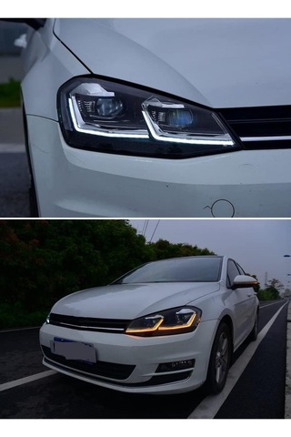 Vw Golf 7,5 İle Uyumlu R Far Krom 2017-2020