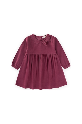 Kadife Elbise 1-8 Yaş Mürdüm MÜRDÜM