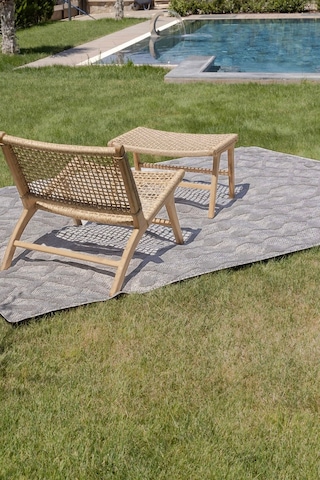 Silva Gri Halı Yıkanabilir Halı Balkon Halısı Oturma Odası Korido Gri