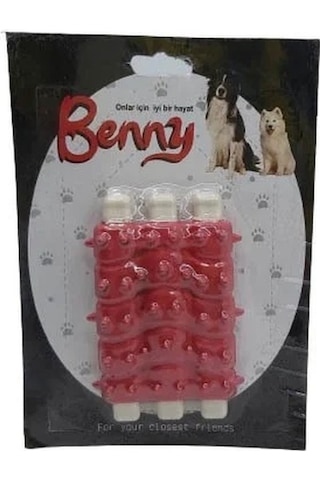 Benny Diş Kaşıma Köpek Oyuncağı Kaburga 10 CM 3'lü