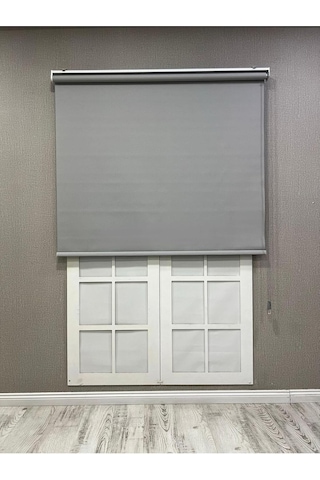 Genel Stor Perde İthal Mat Polyester P1080, Açık Gri, 190 X 260