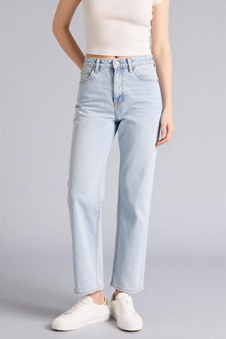Defacto Comfort Straıght Yüksek Bel Bilek Boy Jean Yıkamalı Pantolon F2150ax26spnm39 Mavi-nm39