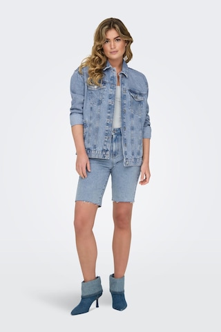 Only 15290378 Onlocean L/s Oversıze Jkt Dnm Noos Kadın Ceket Light Blue Denim