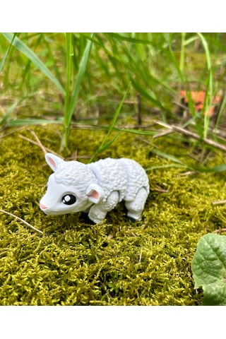 Kuzu Oyuncak 3d Hareketli Organik Oyuncak Vip Model- Orta Boy