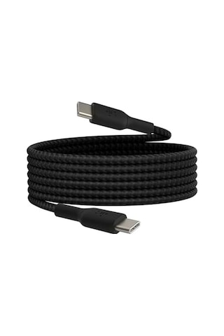 Belkin Boostcharge 6.6ft Braided Usb-c To Usb-c Cable For İphone 16, İphone 16 Pro, İphone 16 Pro Max, İphone 16 Plus, İphone 15, Galaxy S24, S23, Note10, Pixel 9, Pixel 8, İpad Pro & More - Black
