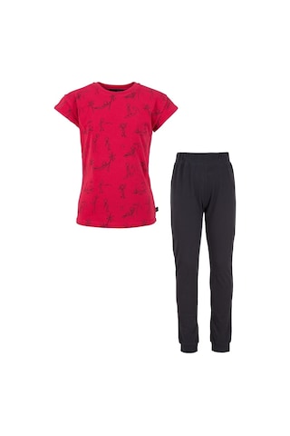 Brz Kids Kız Çocuk Baskılı Pijama Takımı Kırmızı
