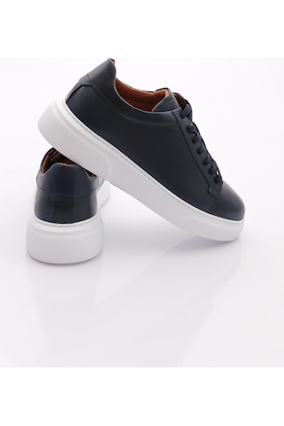 Dgn Leo Erkek Sneakers Ayakkabi Lacivert Antik Beyaz