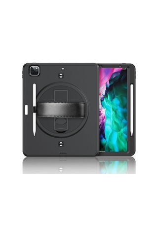 Vaveni İpad Pro 12.9 2021 Kılıf Strap-c Otterbox Tablet Kapak - Siyah Arz