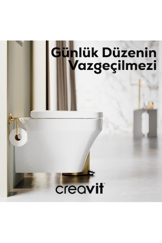 Creavit Çöp Kovası 5 Lt Pedallı Altın