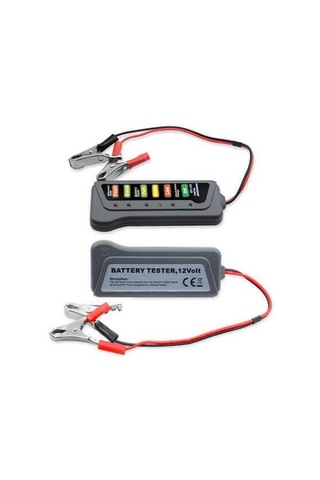 Akü Test Cihazı 12v Batarya Test Cihazı - Akü Ölçme Cihazı - Led Göstergeli