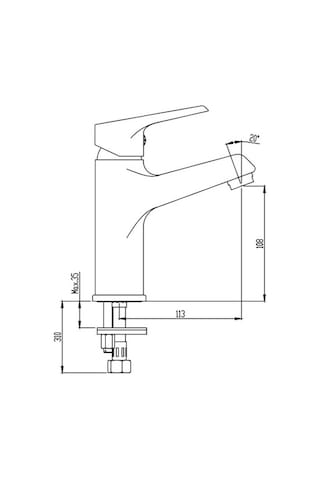 Nsk Visia Plus Lavabo Bataryası Krom N3011202