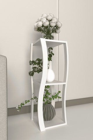 Lavellan Arin Çok Katlı Dekoratif Çiçeklik - 3 Katlı Ahşap Saksılık Köşe Standı 01868569