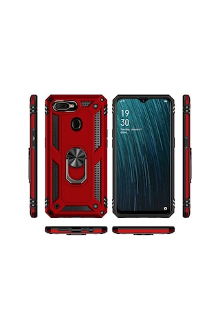 Oppo A12 Kılıf Zore Vega Kapak-Siyah