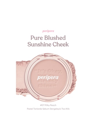 Peripera Pure Blushed Sunshine Cheek 07 Milky Peach