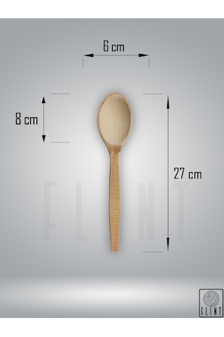 Gürgen Ağacı El Yapımı Tahta Ahşap Kaşık Mutfak Yemek Kaşığı 27cm