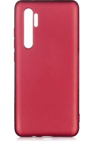 Xiaomi Mi Note 10 Lite Kılıf Zore Premier Silikon Kapak-Mürdüm