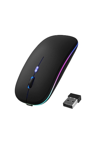 Kablosuz Fare Bluetooth 5.1 Şarj Edilebilir 2.4g Sessiz Fare İnce 3 Ayarlanabilir Dpı Diğer