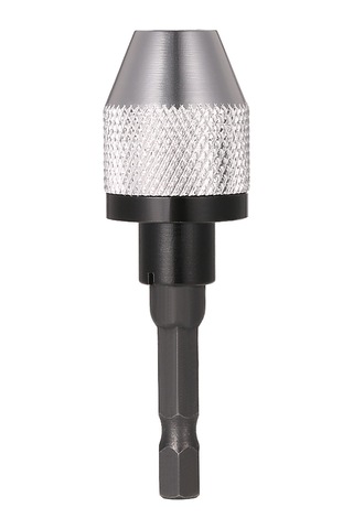 Fosenze Alüminyum Halka Aynalı 0.3-6.5mm Hızlı Değişimli Otomatik Merkezleme Üç Tırnaklı Matkap Mandrili, 6.35mm Hex Shaft Elektromotor Uyumlu