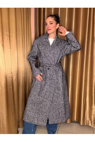 Ali Butik Siyah Exeter Balıksırtı Uzun Kaban Siyah