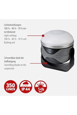 Bluetooth Mıknatıs Ve Kancalı 350 Lm Outdoor Kamp Lambası Ve Powerbank Çok Renkli