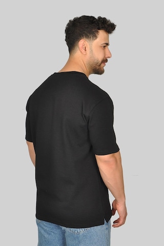 Manta 2772 Bisiklet Yaka Oversize Erkek T-shirt-29961 Siyah