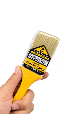 Kestirme Boya Fırçası No.2 - 4,5 Cm Plastik Saplı