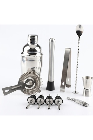 Pazly 12'lı Bez Çantalı Paslanmaz Çelik Şarap Kokteyli Çalkalayıcı Seti 750ml - Gıda Sınıfı, Kolay Temizlenebilir, Mutfak Aleti, Ev/kafe/hediye İdeal
