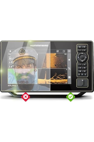 Humminbird Xplore 9 Cmsı+ Fish Finder - Ipg Anti-glare Yansıma Önleyici Mat Ekran Koruyucu