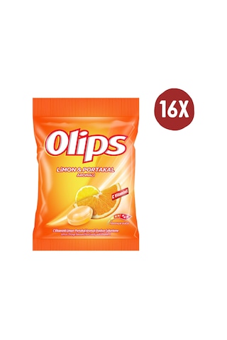 Kent Olips Limon & Portakal Aromalı Bonbon Şekerleme 16 x 76 G