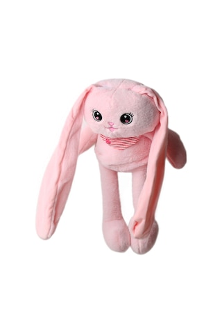 İthal Kumaş Kulakları & Ayakları Uzayıp Küçülen Sevimli Tavşan Peluş Oyuncak & Uyku Arkadaşı 75 Cm. 001