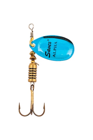 Alabalık Turna Döner Olta Kaşık - Alpha - Platium Mavi - No:3