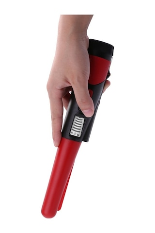 Besthome1 Taşınabilir Hassas Metal Dedektörü - Led Işıklı, Titreşimli Alarmlı, Çanta Hediyeli Kırmızı