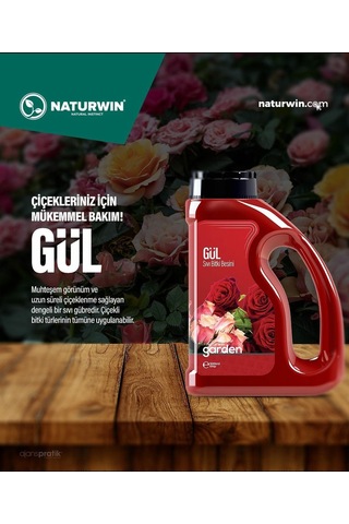 Naturwin Garden Gül Bitki Besini Vitamin 600 ML