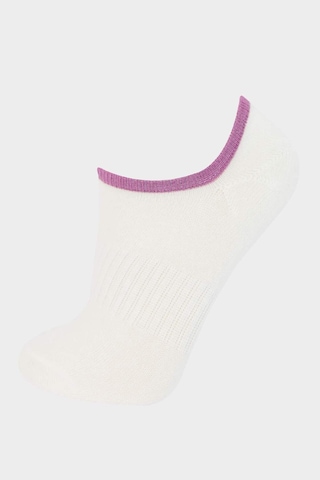 Defacto Kadın 3lü Pamuklu Sneaker Çorap E2090axnswt1 Beyaz-wt1